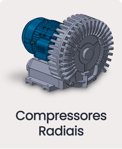 Compressor Radial Industrial — Vácuo e Pressão, Alta Vazão | DJE