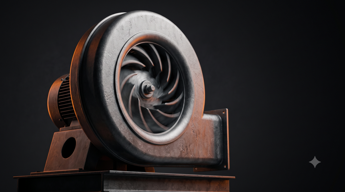 Ventilador Centrífugo Industrial para Exaustão — Trifásico IP55 | DJE