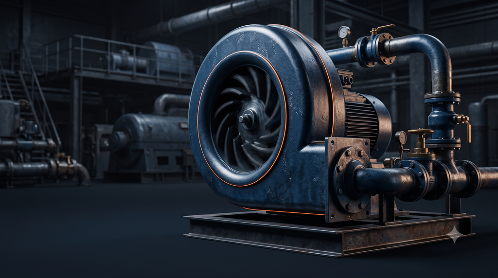 Compressor Radial Industrial — Vácuo e Pressão, Alta Vazão | DJE